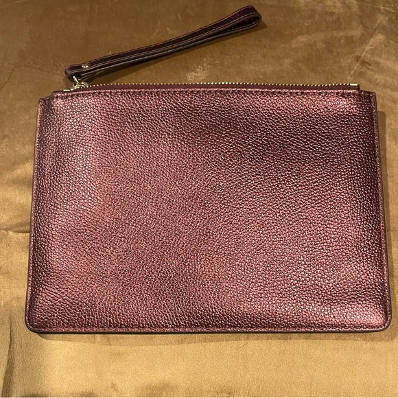 Michael Kors Merlot metallic Wristlet